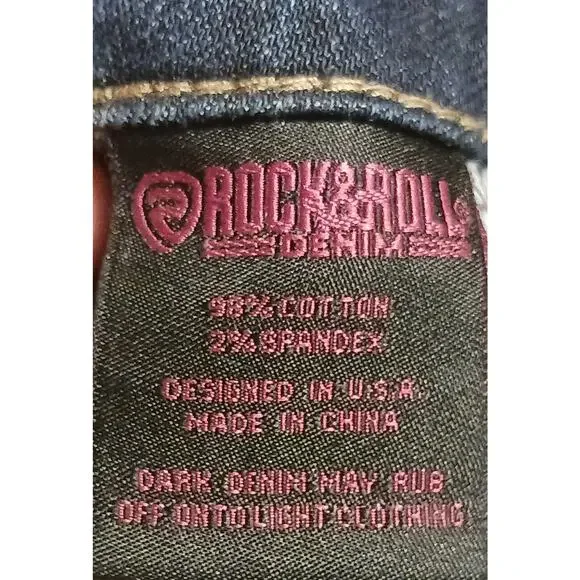 Rock&Roll High Rise Trouser Flare Leg Jeans Women's 32Wx32L - Picture 9 of 10